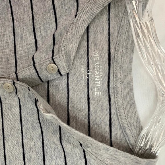 J Crew Henley Striped Tee - Picture 3 of 3